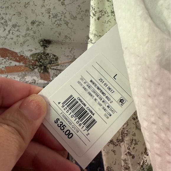 NWT Vineyard Vines for Target White Sleeveless Dress with Striped Belt - Picture 3 of 3